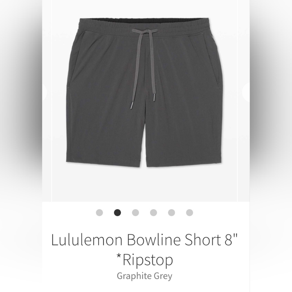lululemon athletica Men's Charcoal Bowline Shorts